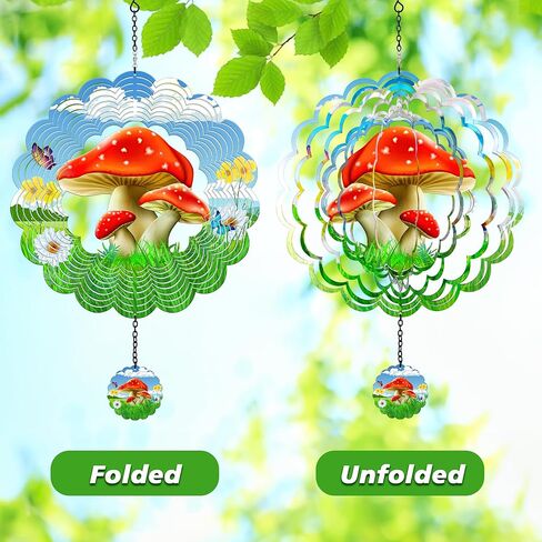 ديكور معلق في الهواء الطلق، ديكور حديقة خارجي، دوارات الرياح في الهواء الطلق الملونة بالون الهواء الساخن ديكور معلق، زخارف فنية ساحة حركية، هدايا فريدة للنساء - منطاد الهواء الساخن باللون الرمادي المصفر in Kuwait