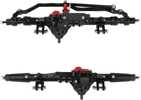 المحور الخلفي الأمامي المعدني الكامل لـ 1/10 RC Rock Crawler المحوري الشبح 90018 90020 90045 RR10 90048 90053 (أسود) in Kuwait