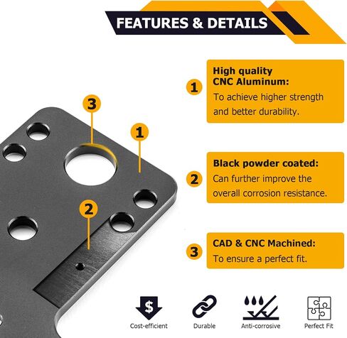 WeiSen X3 Plug & Play License Plate Bracket with Light & Auxiliary Power Plug/Harness LED License Holder Frame Mount Compatible with 2017+ Can Am Maverick X3 in Saudi Arabia