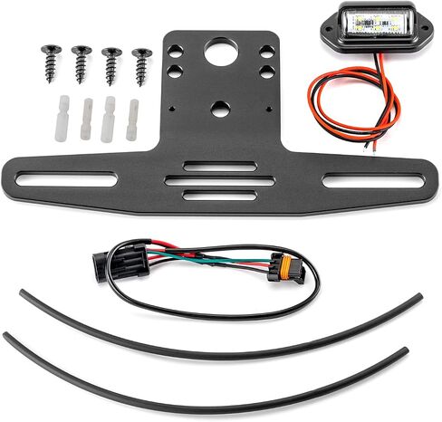 WeiSen X3 Plug & Play License Plate Bracket with Light & Auxiliary Power Plug/Harness LED License Holder Frame Mount Compatible with 2017+ Can Am Maverick X3 in Saudi Arabia