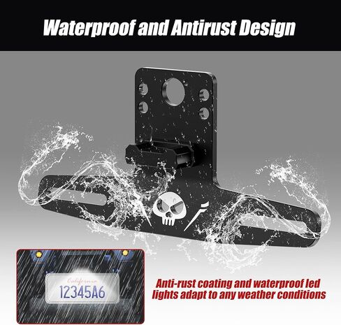 حامل لوحة ترخيص UTV مع إطار لوحة ترخيص ATV عالمي خفيف لمركبة ATV RV شاحنة قارب دراجة نارية مقطورة الثلج متوافق مع SXS Maverick X3 Polaris RZR Ranger Sportsman in Kuwait