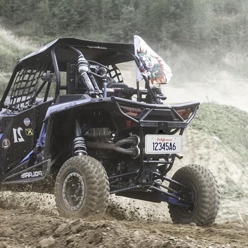 حامل لوحة ترخيص UTV مع إطار لوحة ترخيص ATV عالمي خفيف لمركبة ATV RV شاحنة قارب دراجة نارية مقطورة الثلج متوافق مع SXS Maverick X3 Polaris RZR Ranger Sportsman in Kuwait