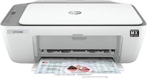 VersaCheck HP Deskjet 2755 MX MICR All-in-One Check Color Printer Gold Check Printing Software Bundle, White (2755MX) in Saudi Arabia