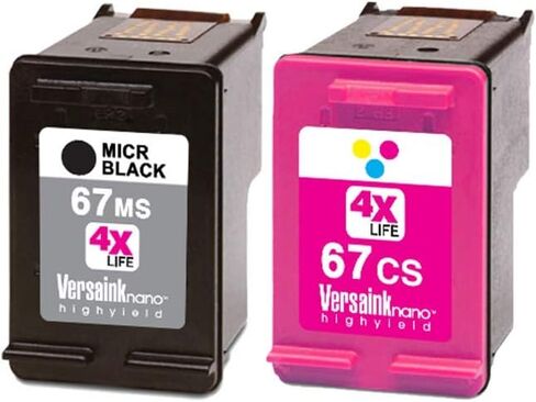 VersaCheck HP Deskjet 2755 MX MICR All-in-One Check Color Printer Gold Check Printing Software Bundle, White (2755MX) in Saudi Arabia