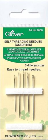 Clover Self-Threading Needles, Silver in Saudi Arabia