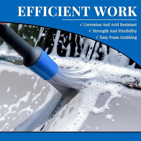 5 قطع من فرش تفصيل السيارة من bemece، 5 قطع من فرش التفاصيل بأحجام مختلفة، فرشاة تنظيف السيارة لتنظيف الجزء الخارجي والداخلي والعجلات والشعارات وخليج المحرك والجلد وفتحات الهواء in Kuwait