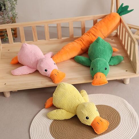 البطة الناضجة للكلاب، لعبة البطة المهدئة للكلب، لعبة البطة المهدئة للكلب، وسادة تهدئة الكلاب الناعمة، لعبة البطة المهدئة للكلب، لعبة البطة للكلاب مع صوت كواكينغ للكلاب الداخلية (أصفر) in Kuwait