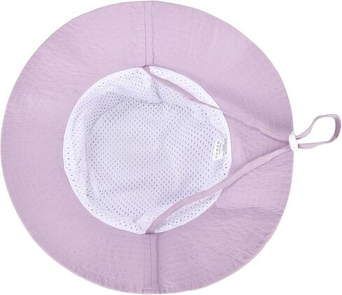 قبعة شمس للأطفال من Exemaba قابلة للتعديل - قطعتان للأطفال الصغار بحافة واسعة بعامل حماية من الأشعة فوق البنفسجية 50+ قبعة لعب صيفية مع حزام للذقن in Kuwait