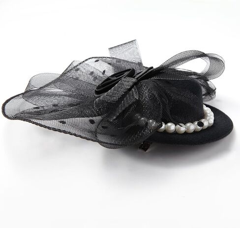 قبعة Kentucky Derby Fascinators - قبعة حفلات الشاي للفتيات والنساء، قبعة Kentucky Hat Veil Flower Headwear، قبعة حفلات الحديقة in Kuwait