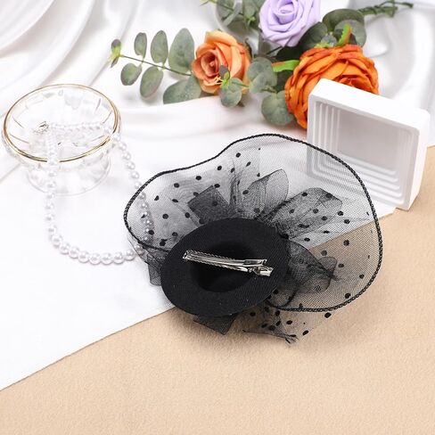 قبعة Kentucky Derby Fascinators - قبعة حفلات الشاي للفتيات والنساء، قبعة Kentucky Hat Veil Flower Headwear، قبعة حفلات الحديقة in Kuwait