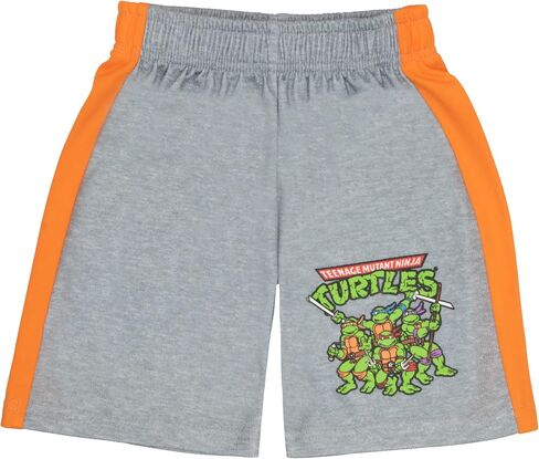 طقم بناطيل 3 قطع للأولاد من Nickelodeon Teenage Mutant Ninja Turtles - تي شيرت بأكمام قصيرة وسروال قصير وبنطلون الركض TMNT مجموعة مكونة من 3 قطع in Saudi Arabia
