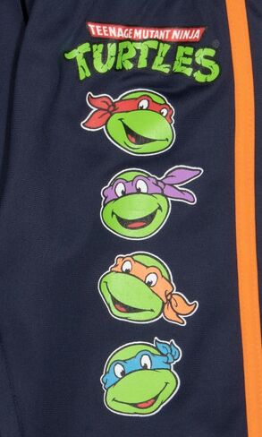 طقم بناطيل 3 قطع للأولاد من Nickelodeon Teenage Mutant Ninja Turtles - تي شيرت بأكمام قصيرة وسروال قصير وبنطلون الركض TMNT مجموعة مكونة من 3 قطع in Saudi Arabia