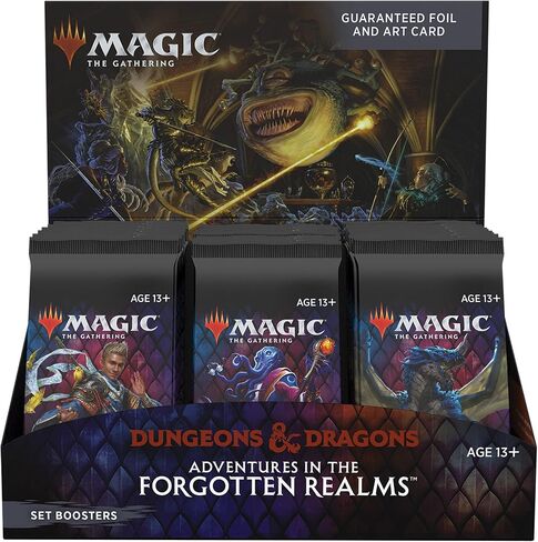 Bundle of 1 Adventures in The Forgotten Realms MTG Set Booster Box + 1 Dungeons & Dragons Essentials Kit (D&D Box Set) in Saudi Arabia