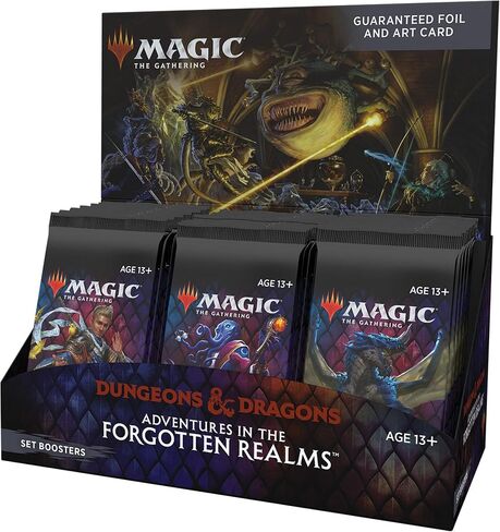 Bundle of 1 Adventures in The Forgotten Realms MTG Set Booster Box + 1 Dungeons & Dragons Essentials Kit (D&D Box Set) in Saudi Arabia
