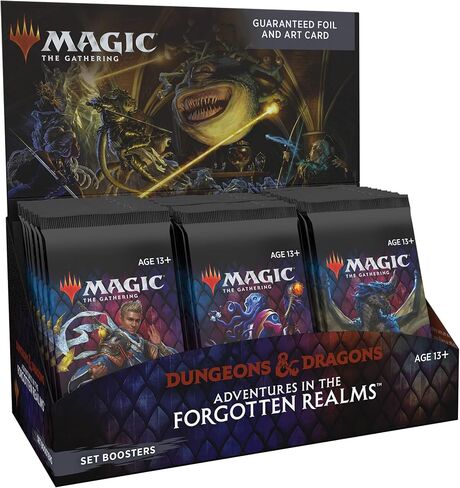 Bundle of 1 Adventures in The Forgotten Realms MTG Set Booster Box + 1 Dungeons & Dragons Essentials Kit (D&D Box Set) in Saudi Arabia