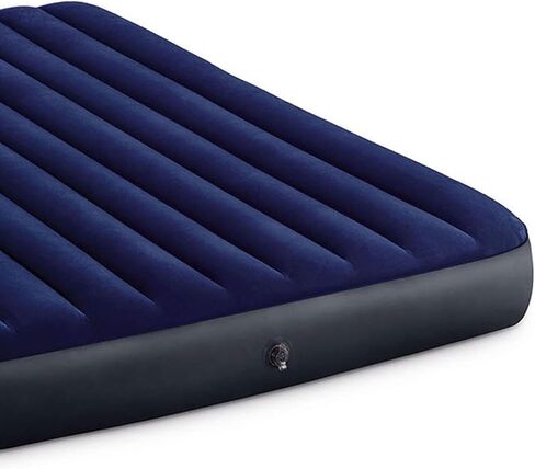 Intex 75 x 39 x 10 Inch Dura-Beam Fiber-Tech Vinyl Standard Downy Air Mattress with Plush Top and 2-in-1 Valve, Twin (Pump Not Included) in Saudi Arabia