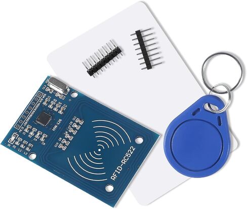 4Pcs RC522 RFID Module Kit RF RC522 Reader IC Card Sensor Module with S50 White Card and Key Ring RFID Sensor Module in Saudi Arabia