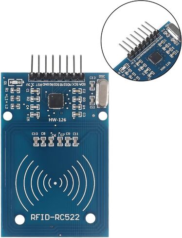4Pcs RC522 RFID Module Kit RF RC522 Reader IC Card Sensor Module with S50 White Card and Key Ring RFID Sensor Module in Saudi Arabia