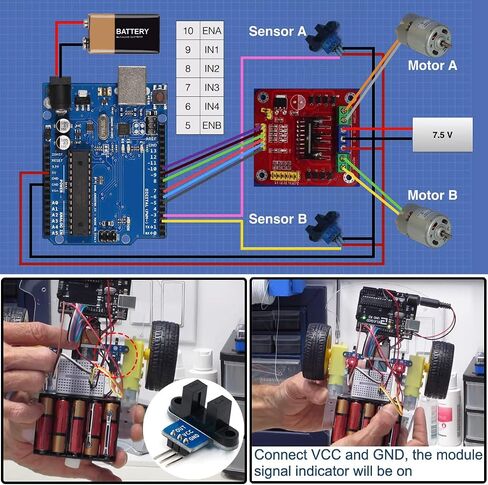 5PCS IR Infrared Slotted Optical Optocoupler Speed Measuring Sensor Module 3.3-5V for Arduino Also for Smart Robot Car Speed Measurement with Dupont Wire in Saudi Arabia
