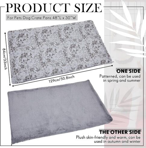 VitalCozy 42" x 28" Washable Dog Crate Pan Cover in Saudi Arabia