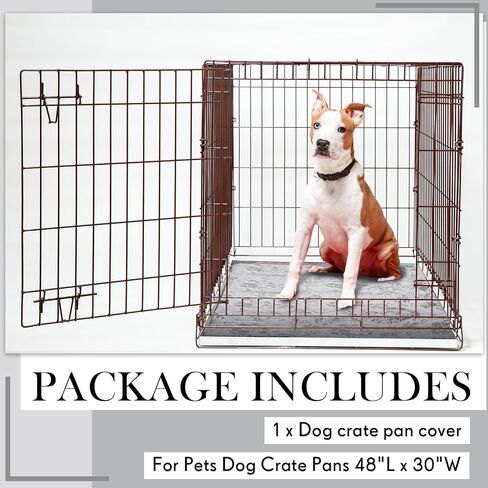 VitalCozy 42" x 28" Washable Dog Crate Pan Cover in Saudi Arabia