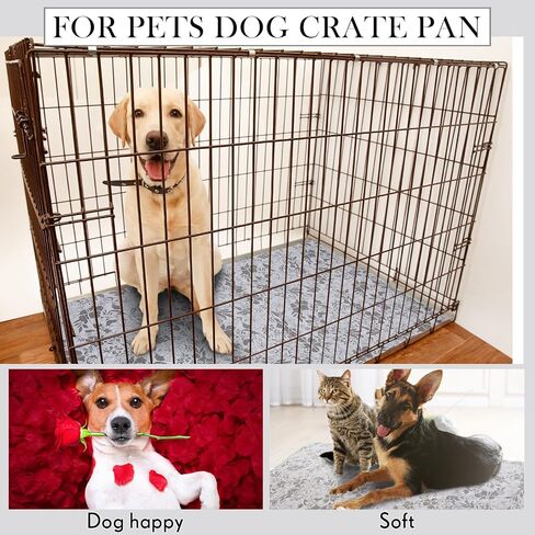 VitalCozy 42" x 28" Washable Dog Crate Pan Cover in Saudi Arabia