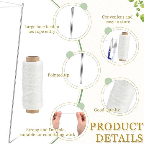 Leriton 13 Pcs Lei Needle Kit 14'', 12'', 9.1'' Needle Lei Making in Kuwait