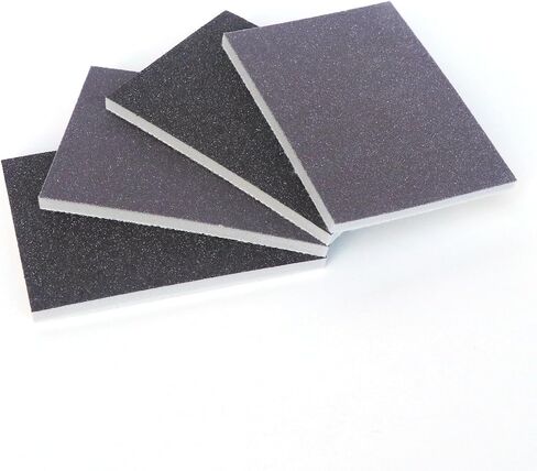 4PCS Sanding Sponge, Tivnhuils Sanding Block 180/280 Grit, Sanding Sponges for Wood Metal, Washable and Reusable in Saudi Arabia