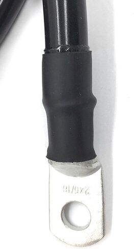 2 كابلات بطارية من الدرجة البحرية بمقياس AWG، مصنوعة في الولايات المتحدة الأمريكية، مجمعة بالكامل مع عروات معلبة شديدة التحمل، أطوال 1 قدم - 15 قدم متاحة (مجموعة حمراء/سوداء، عروات 2 قدم - 3/8 بوصة) in Kuwait