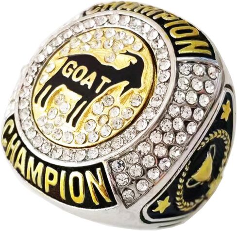 جائزة Goat Championship Ring جائزة هدية للبطولة أو بطل الدوري الفائز الأعظم على الإطلاق G.O.A.T. in Saudi Arabia