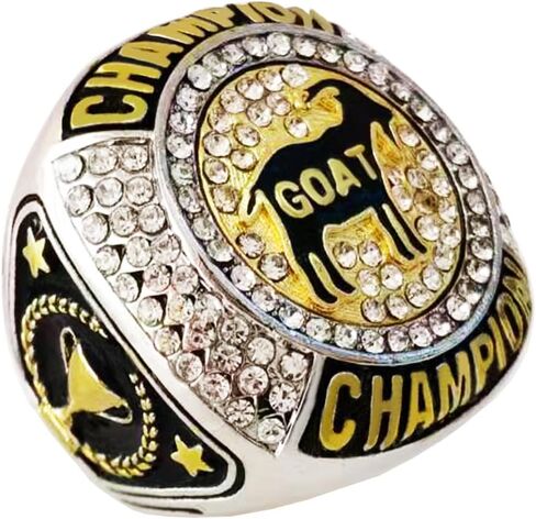 جائزة Goat Championship Ring جائزة هدية للبطولة أو بطل الدوري الفائز الأعظم على الإطلاق G.O.A.T. in Saudi Arabia