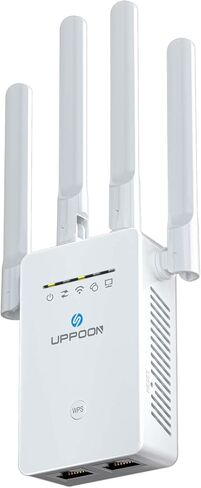 2024 WiFi Extender Signal Booster, Long Range Internet Booster Up to 9980 sq.ft and 50+ Devices for Home, 4X Faster Wireless Repeater w/Ethernet Port, Easy 1-Tap Setup, Access Point in Kuwait