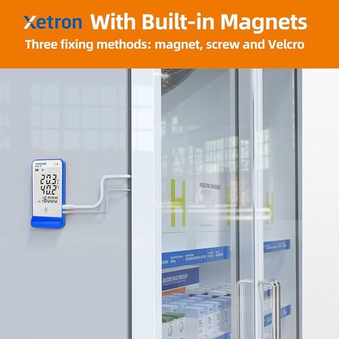 Elog20 Temperature Humidity Data Logger, Waterproof Temperature Recorder with Detachable Buffered Probe, Fridge Temperature Logger up to 16000 Points,PDF Report,This Year's Latest Production in Kuwait