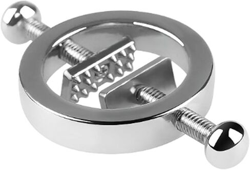 Nipple Rings Stainless Steel Clip on Nipple Rings,Non-Piercing Nipples Shields Rings Nipple Rings, Adjustable Pressure Nipple Rings (A) in Saudi Arabia
