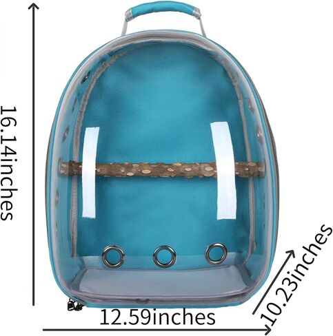 حامل حقيبة ظهر للطيور، حامل سفر للطيور مع صينية من الفولاذ المقاوم للصدأ وجثم واقف، قفص سفر للحيوانات الأليفة، حقيبة حمل ببغاء قابلة للتنفس، قفص طيور صغير، قفص كوكاتيل للسفر في الهواء الطلق in Kuwait