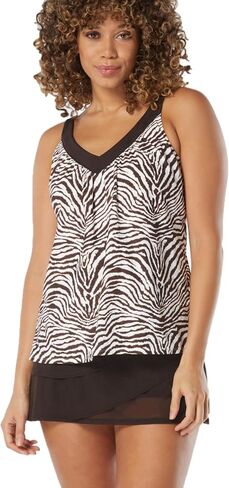 Coco Reef Core Bra Sized V-Neck Underwire Tankini Top — Supportive Cup Size Bikini Top in Saudi Arabia