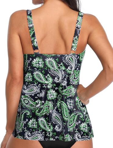 Yonique Womens Flowy Tankini Tops Only Modest Swim Tops Loose fit Bathing Suit Tops No Bottom in Saudi Arabia