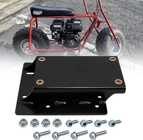 حامل لوحة رفع المحرك RULLINE لمحرك Predator 196cc / 212cc على دراجات Coleman الصغيرة - يوفر رفع 1 3/4 بوصة، أسود in Kuwait