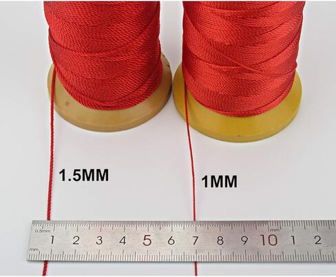 656 Feet Twisted Nylon Line Twine String Cord for Gardening Marking DIY Projects Crafting Masonry (Army Green, 1mm-656 feet) in Kuwait
