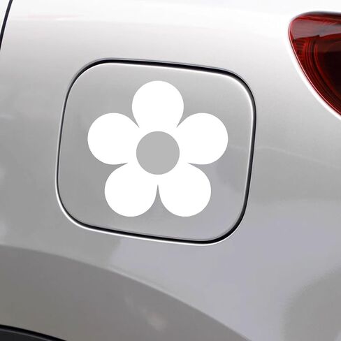 2 x Bumper Sticker, Car Fuel Tank Cap Sticker, Flower Decal, Car Decal for Women, Floral Stickers, Car Stickers, Car Decal, Flower Stickers, Vinyl Decals, New Car Decor (Pink) in Saudi Arabia