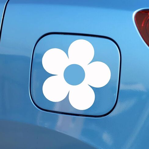 2 x Bumper Sticker, Car Fuel Tank Cap Sticker, Flower Decal, Car Decal for Women, Floral Stickers, Car Stickers, Car Decal, Flower Stickers, Vinyl Decals, New Car Decor (Pink) in Saudi Arabia