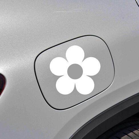 2 x Bumper Sticker, Car Fuel Tank Cap Sticker, Flower Decal, Car Decal for Women, Floral Stickers, Car Stickers, Car Decal, Flower Stickers, Vinyl Decals, New Car Decor (Pink) in Saudi Arabia