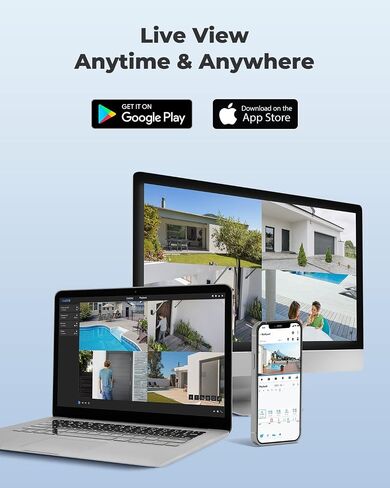 نظام كاميرا أمان REOLINK 4K، 8 قطع H.265 4K PoE كاميرات أمان سلكية مع كشف الحركة، 8MP/4K 16CH NVR مع 3 تيرابايت HDD للتسجيل 24-7، RLK16-800D8 (متجدد) in Saudi Arabia