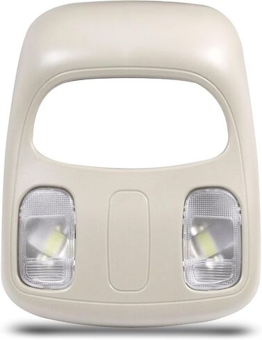 غطاء وحدة التحكم العلوية متوافق مع 2002-2010 دودج رام 1500 2500 3500 4500 5500 تان علوي داخلي قبة خريطة مصباح LED يستبدل 1DK78BD1AA in Kuwait