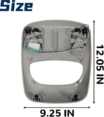 مناسب لوحدة التحكم العلوية Dodge Ram، ضوء قراءة القبة مناسب لـ 2002 2003 2004 2005 2006 2007 2008 2009 2010 Ram 1500 2500 3500 4500 5500 استبدال الملحقات 1DK78BD1AA 1DK78TL2AA in Kuwait