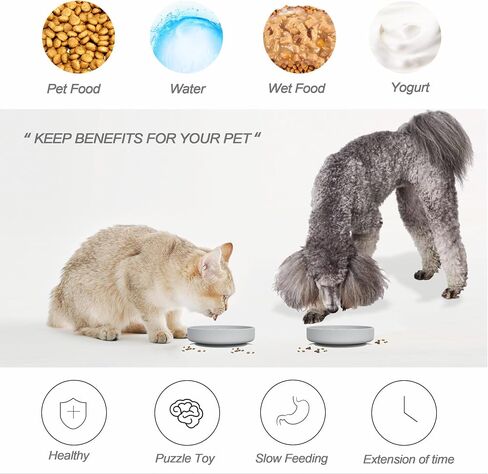 Silicone Slow Feeder Dog Bowls ，Slow Feeder Cat Bowl Wet Food with Suction Cups，Dog Puzzle Feeder ，Interactive Dog Feeder，Reduces Boredom, Anxiety,Anti-Choking, Non-Slip Design (Green, M) in Saudi Arabia