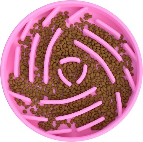 Silicone Slow Feeder Dog Bowls ，Slow Feeder Cat Bowl Wet Food with Suction Cups，Dog Puzzle Feeder ，Interactive Dog Feeder，Reduces Boredom, Anxiety,Anti-Choking, Non-Slip Design (Green, M) in Saudi Arabia