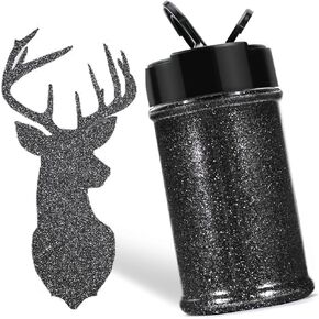 Htvront Holographic Extra Fine Glitter Powder - 50g/1.76oz ، للراتنج ، 0.008 "مسحوق بريق فائق الفائق المحمولة للأظافر ، وصنع الشموع ، والحرف ، واللاحقة الفضية الدقيقة الوحل in Kuwait
