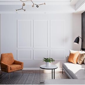 Wall Molding Kit, Premade Wainscoting Panels, Picture Frame Moulding, Pre Cut Wall and Door Molding &Trim Panel Kits, Wainscot Wall Panel for Home Decoration, 6 Frames in Saudi Arabia