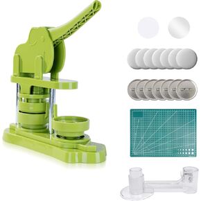 cozisomer Button Maker Machine 58mm (2.25 in) Installation-Free, DIY Button Pin Maker Machine, Badge Press Machine with Free 50pcs Button Maker in Kuwait